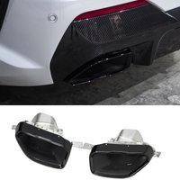 1 Pair Car Accessories Muffler Tip For BMW 3-Series G20 G21 320i 330i M340i 2019-2020 Exhaust Tips MP Look Tail Pipe