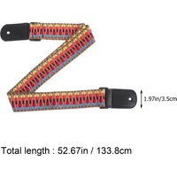 Creative Ukulele Strap Premium Woven Fabric for Guitar Bass Banjo Portable Lightweight Easy Care Fashionable Design Reliable
