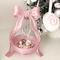 3D Printing Bow-shaped Storage Tray INS Lolita-style Princess Dress Makeup Brush Pen Holder Desktop Cosmetic Jewelry Storage Box