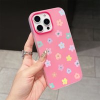 Korean Cute Colorful Flower Phone Case For Samsung S21 S22 S23 Ultra Plus S24 S25 FE A56 A36 A26 A55 A35 A16 A15 A07 Soft Cover
