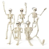 1/3pcs Halloween Skull Skeleton,Posable Skeleton,Human Shape Bones,Home Halloween Party Decorations,Haunted House Horror Props