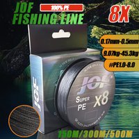 JOF Braided FishingLine 8 Strands Japan Braided Wire Strong Power 20-100LB Multifilament PE Line Carp Accessories 150 300 5000M