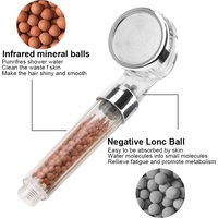 Bathroom Products Energy Saving Shower Head Anion Filter High Pressure