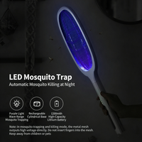 Mosquito Killer Lamp with UV Light USB Rechargeable Electric Fly Swatter And Baby Protection Net for Summer