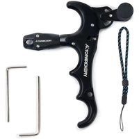Toparchery Bow Release 360 Adjustable Four finger Compound Three Color Aluminum Alloy Shooting Hunting Assistance