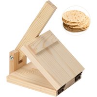 Wood Tortilla Press Mexican Tortillia Presser Flattening Tool Natural Wood Flour Wheat Dough Presser Dough Spreader For Pancake