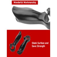 AliExpress NONE 1 Pair Black Bike Bar End Aluminum Alloy Ergonomic Bar End Grips 22.2mm Diameter With Stoppers MTB Handlebar Ends