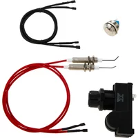 4pcs/1kit Gas Grill Igniter Push Button Control Automatic Switch Ignition AA Battery with Electrode Spark Replace Spirit Ignitor