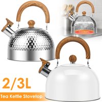 2/3L Boil Kettle Stainless Steel Whistle Kettle Gas Induction Cooker Stovetop Universa Water Pot Fast Boil Water Boiling Tea Pot
