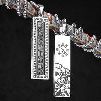 Taoism Nine-character Mantra Stainless Steel Men Women Necklaces Pendants Chain Punk Trendy Jewelry Creativity Gift Wholesale