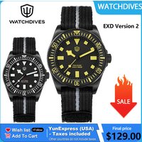 Watchdives Exchangeable X Design Men 40mm Titanium Watch VH31 Sweep Second Movement Quartz Luminous Waterproof 200M Watches EXD