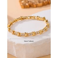 nice charm adjustable open Light luxury zircon bracelet female cold wind personality fashion punk bangle luxury hand jewelry