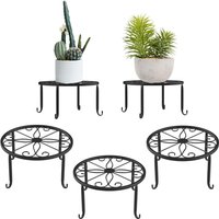 Metall-Pflanzenregale, hohles rundes Blumentopfregal, schützt den Boden, Blumentopfregal für Zuhause, Terrasse, Balkon, Veranda