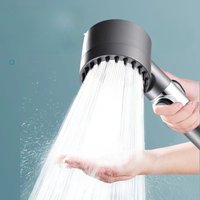 3 Mode High Pressurized Filter Shower Head with Massage Brush Adjustable Rainfall Faucet Bathroom Shower Accessories