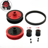 3.2/5.0mm Belt Drive Gears System for Axial SCX10 II 90046 1/10 RC Crawler Gearbox Modified Parts