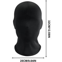 Halloween Cosplay Costumes Black Hood Spandex Full Mask Role Play Adult Ghost Festival Props Party Carnival Dress Up Accessories