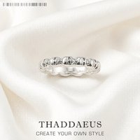 Skulls Band Ring Europe Style Rebel Street Jewelry For Women Men Spring Vintage Gift In 925 Sterling Silver