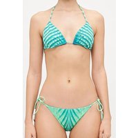 2025 Fashion Trend Striped Split Bikini Women's Sexy Three-Point Hot Girl Swimsuit Trendy Beachwear