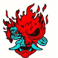 12.5x15cm Cyberpunk Skull Head Car Sticker, Fun Waterproof Sticker for Cars, Trucks, Motorcycles, Walls, Windows, PVC Material
