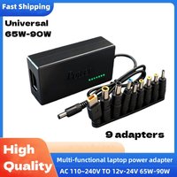 65W Universal Portable AC Laptop Power Adapter 12V 15V 16V 19V 4.5A 20V 24V Charger For Lenovo Hp Asus Acer Samsung Sony Toshiba