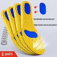 3 Paar Memory Foam ortho pä dische Einlegesohlen für Füße Schuhsohle Pad Mesh Deodorant atmungsaktive Turnschuhe Lauf kissen für Männer Frauen