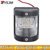 AD 1pc Universal 12V 24V ABS LED Navigation Light Lamp Signal Lamp For Marine Boat Yacht Truck Trailer Van White Side Light