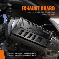 Motorcycle Accessories For YAMAHA XMAX 300 X-MAX 300 250 2017-2024 Exhaust Guard Exhaust Protector Scald Proof Lid Exhaust Cover