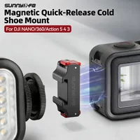 For DJI Osmo 360 NANO Action 5 Pro Action 4 3 Quick Release Cold Shoe Expansion Adapter Base Magnetic Base Accessories