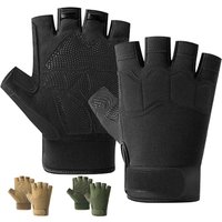 AliExpress NONE Fingerless Tactical Gloves Padded Lightweight Breathable Half Finger Cycling Glove for Rock,Motorcycle, Climbing, Outdoor Sports