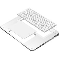 Transparent Stand and Touchpad Tray Compatible with Apple Magic Keyboard 2/3/Trackpad Comfortable to Relieve Wrist Pain Hand