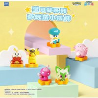 Genuine Pokemon Pikachu Blind Box Quaxly Fuecoco Sprigatito Chansey Anime Action Figures Multi-functional Model Christmas Gift