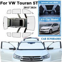 Car Sunshades Cover For Volkswagen VW Touran 5T MK2 2015~2024 Sun Sunscreen Window Black Silver Visors Coverage Pads Accessories