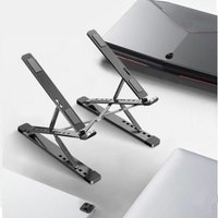 MacBook Laptop-Ständer, faltbar, verstellbar, Aluminium, für Computer, PC, Tablet, Notebook, Tisch, Laptop-Halterung, Wärmeableitung