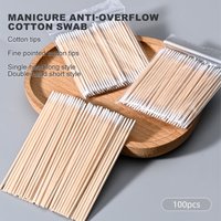 Nail Art Cotton Swabs To Prevent Gel Overflow Pointed Tip Cotton Swab for Manicure Nail Art Tool Thin Cotton Swab For Cleaning