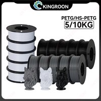 KINGROON PETG/HS-PETG 3D-Filament 1KG/Rolle 1,75mm ±0,03mm 3D-Druckmaterial Schwarz, Weiß, Grau Vakuumverpackung Schneller Versand