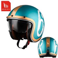 AliExpress NONE MT Retro Summer Motorcycle Helmet Electric Bike Scooter Helmets 3/4 Half ECE DOT Casco Moto Helmet Accessories Men JET MT