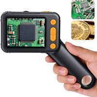 2.8inch Digital Microscope 1000X Handheld Soldering Microscopes for Adults, Electronics Repair, Coin, PC View,8 LEDs,Gifts