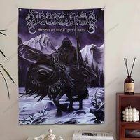 Death D-Dissection Metal Flag Wall Tapestry Bedroom Living Room Garden Outdoor Festival Decoration Background Cloth Party Banner
