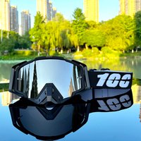 AliExpress 100 Motocross Glasses Motorcycle ATV MTB Cross-country Riding Sports MX Goggles Motorcycle Helmet UV400 Bicycles Goggles