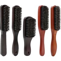 Wood Handle Boar Bristle Beard Brush Shaving Tool Hair Brush Wooden Curved Men Beard Shaving Brush Hair Stylist Mustache Brushes