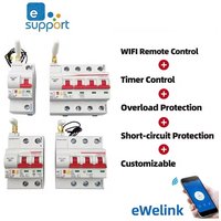 Ewelink WIFI Circuit Breaker ZJSB9 Timer Remote Control APP Smart Automatic Intelligent Interruptor WIFI Switch FACTORY