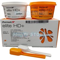 1 Set Zhermack Elite HD+ Putty Soft Normal Set 250ml catalyst 250ml Base Dental Lab Silicone Rubber Impression Material