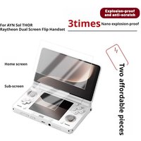 For AYN Thor THOR Dual Scratch Proof Screen Flip Palm Reflective Blue Light Film Nano Explosion Proof Drop Proof Fingerprint