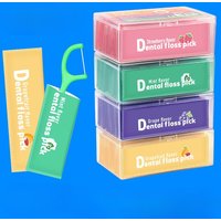 30Pcs Per Box Fruit-flavored Dental Floss Individually Ultra-thin Dental Floss Sticks Individually Disposable Dental Floss