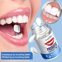 Probiotics Solid Toothpaste, Deeply Cleaning, Fresh Breath, Cleans Dirt, Suitable for Travel 28.5g(1.01oz)-1 Bottle