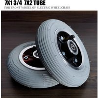 7 Inch Electric Wheelchair Front Wheel And Inner Tube 7x1 3/4 Baby Carriage Tire Lightweight Wear Resistant Replacement Part