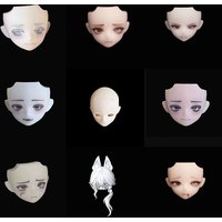 1/8 The Past in Sicily Replace Face Head MJD Joint Body Accessories Smiling Angry Shy Wronged Face Blank Head Body Replace Part