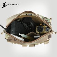 VOTAGOO SS Style GP Horizontal Zipper Utility Pouch Tactical Molle Belt Attachment Outdoor Military Gear Back Panel Storage Bag