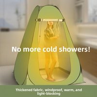 Thickened Bathing Tent Portable Outdoor Mobile Toilet Simple Assembly Warm Shelter Rural Household Changing Room Camping Gear