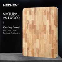 HEZHEN Ash Wood Chopping Board Can Be Placed Tray Solid Wood Splicing Kitchen Cutting Board Food Tray Board Draining Foot Pads
